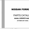 Nissan Forklift L02UCV Parts Catalog CF570 UBOOK 2007 EN DE FR ES