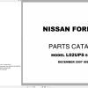 Nissan Forklift L02UPS Parts Catalog CF530 UBOOK 2007 EN DE FR ES