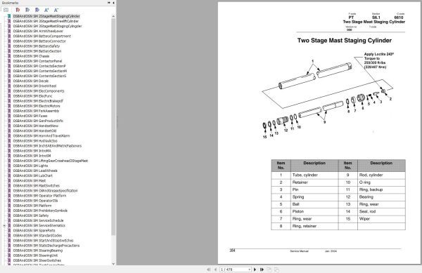 Nissan Forklift OSBOSN Service Manual 2004
