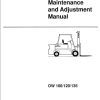 Nissan Forklift OW100 OW120 OW135 Planned Maintenance And Adjustment Manual