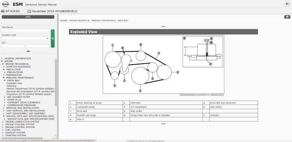 Nissan GT R R35 11.2018 SM18E00R35U2 Workshop Manual Electrical Wiring Diagram 2