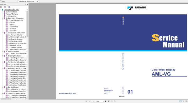 Tadano All Terrain Crane AR 5500M 1 Service Manuals 3