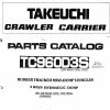 Takeuchi Dump Carrier TC960D3S Operator Parts Manual