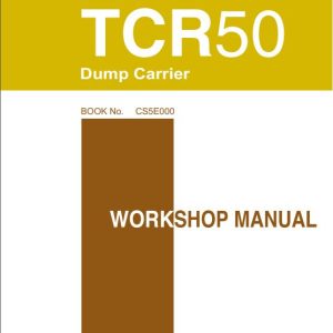 Takeuchi Dumper TCR50 Parts Workshop Operators Manual FR EN 1