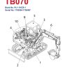 Takeuchi Excavator TB070 Parts Workshop Operators Manual DE EN 1