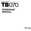 Takeuchi Excavator TB070 Workshop Operators Parts Manual