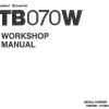 Takeuchi Excavator TB070W Workshop Operators Parts Manual 3