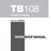 Takeuchi Excavator TB108 Workshop Parts Operators Manual IT EN 1