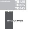 Takeuchi Excavator TB125 TB135 TB145 Operators Parts Workshop Manual EN ES 2