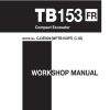Takeuchi Excavator TB138 TB153 TB180FR Workshop Operators Parts Manual 2