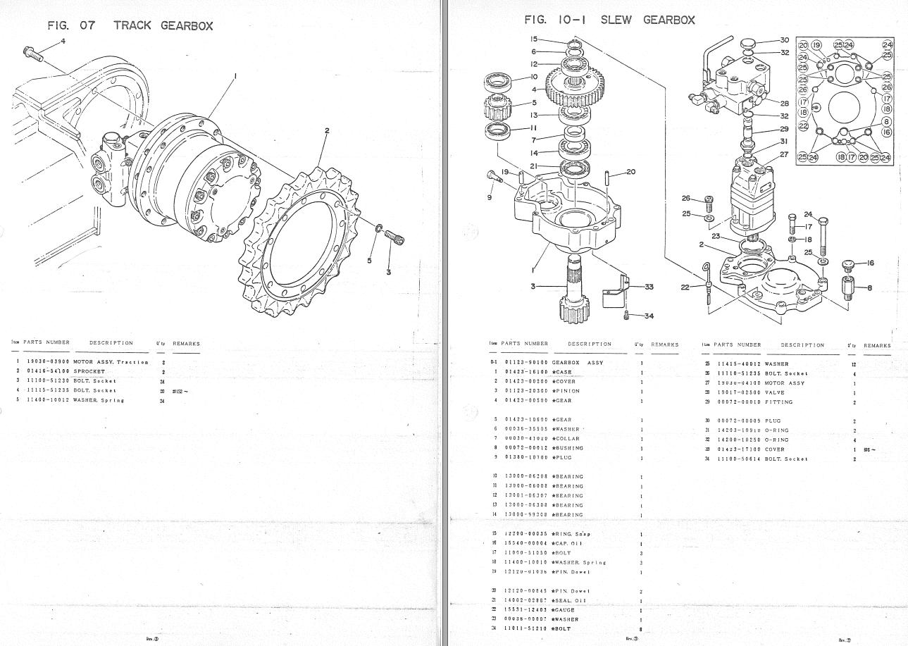 Takeuchi Excavator TB1400EX Parts Manual 1 1