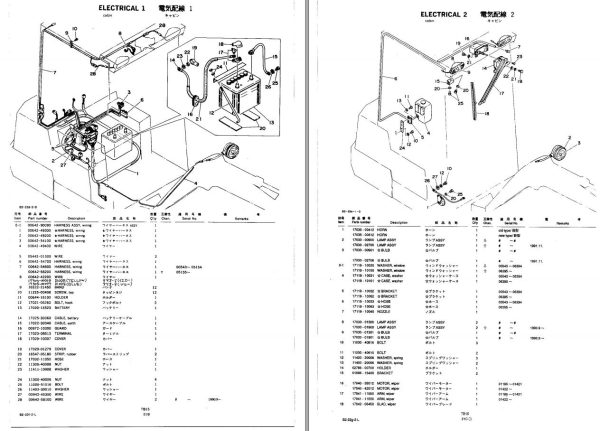 Takeuchi Excavator TB15 Operators Parts Workshop Manual 2