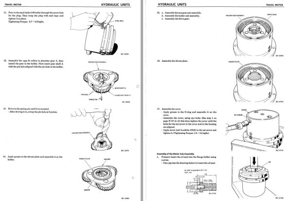 Takeuchi Excavator TB15 Operators Parts Workshop Manual 3