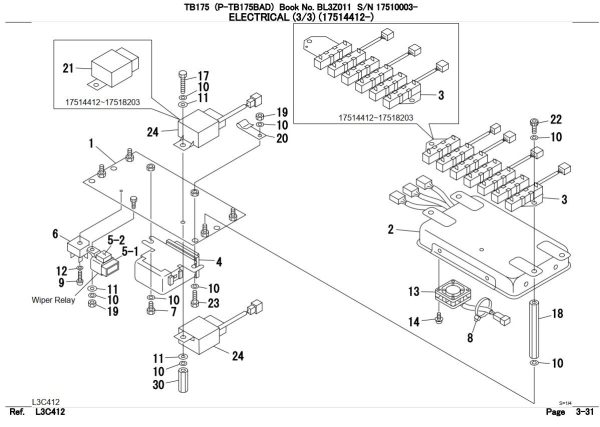 Takeuchi Excavator TB175 Operators Parts Workshop Manual EN ES 1