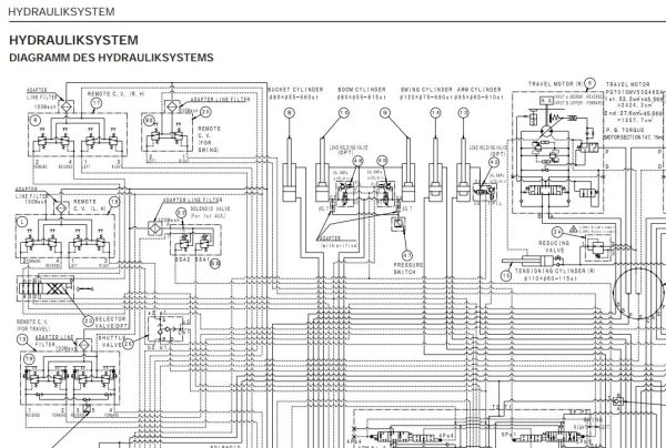 Takeuchi Excavator TB175 Parts Workshop Operators Manual DE EN 3