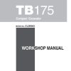 Takeuchi Excavator TB175 Parts Workshop Operators Manual FR EN 1
