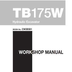 Takeuchi Excavator TB175W Operators Parts Workshop Manual EN ES 2