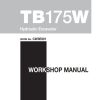 Takeuchi Excavator TB175W Workshop Operators Parts Manual 2