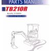 Takeuchi Excavator TB210R Workshop Parts Operators Manual 2