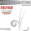 Takeuchi Excavator TB2150 Parts Workshop Operators Manual DE EN