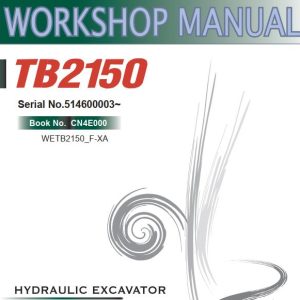 Takeuchi Excavator TB2150 Workshop Parts Operators Manual IT EN 2