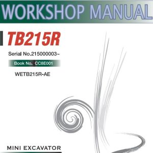 Takeuchi Excavator TB215R Operators Parts Workshop Manual ES EN 1