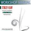 Takeuchi Excavator TB215R Workshop Operators Parts Manual