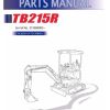 Takeuchi Excavator TB215R Workshop Parts Operators Manual IT EN 2