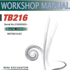 Takeuchi Excavator TB216 Operators Parts Workshop Manual ES EN 2