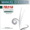 Takeuchi Excavator TB216 Parts Workshop Operators Manual FR EN 1