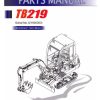 Takeuchi Excavator TB219 Parts Workshop Operators Manual DE EN 1
