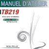 Takeuchi Excavator TB219 Parts Workshop Operators Manual FR EN 1