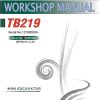 Takeuchi Excavator TB219 Workshop Parts Operators Manual IT EN 1