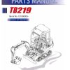 Takeuchi Excavator TB219 Workshop Parts Operators Manual IT EN 2