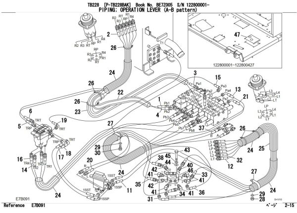 Takeuchi Excavator TB228 TB235 TB250 Operators Parts Workshop Manual ES EN 1