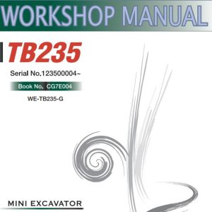 Takeuchi Excavator TB228 TB235 TB250 Operators Parts Workshop Manual ES EN 2