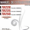 Takeuchi Excavator TB228 TB235 TB250 Parts Workshop Operators Manual FR EN