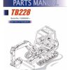 Takeuchi Excavator TB228 TB235 TB250 Parts Workshop Operators Manual FR EN 2