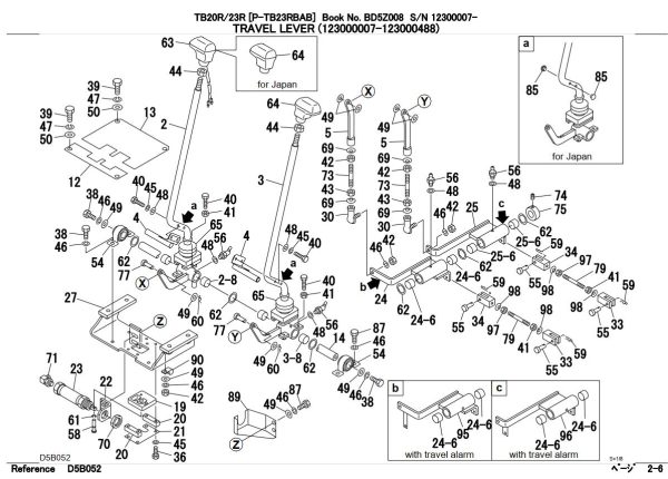 Takeuchi Excavator TB23R Operators Parts Workshop Manual ES EN 1
