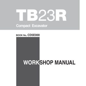 Takeuchi Excavator TB23R Operators Parts Workshop Manual ES EN 2