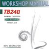 Takeuchi Excavator TB240 Parts Workshop Operators Manual 1