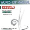 Takeuchi Excavator TB280FR Workshop Parts Operators Manual IT EN 1