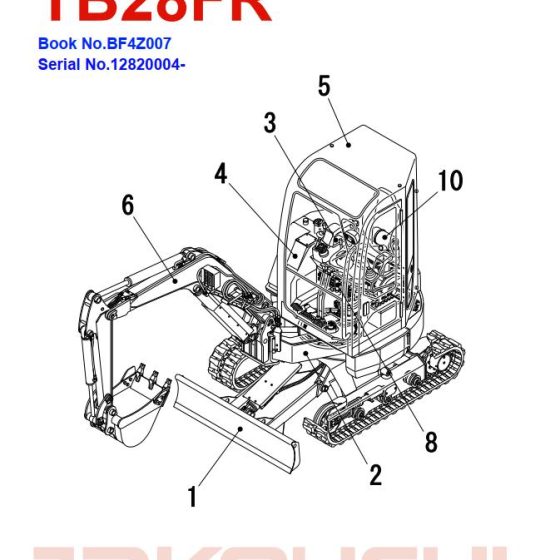 Takeuchi Excavator TB300 Manual