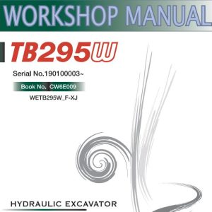 Takeuchi Excavator TB295W Operators Parts Workshop Manual ES EN 2