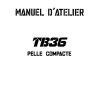 Takeuchi Excavator TB36 Parts Workshop Operators Manual FR EN 1