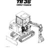 Takeuchi Excavator TB36 Parts Workshop Operators Manual FR EN 2