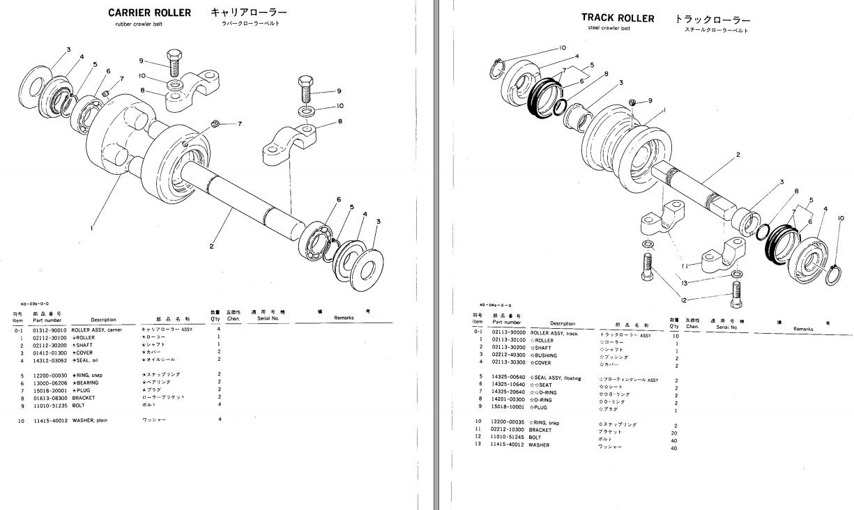 Takeuchi Excavator TB45 Operators Parts Manual