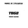 Takeuchi Excavator TB68S Parts Workshop Operators Manual FR EN 1