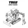 Takeuchi Excavator TB68S Parts Workshop Operators Manual FR EN 2