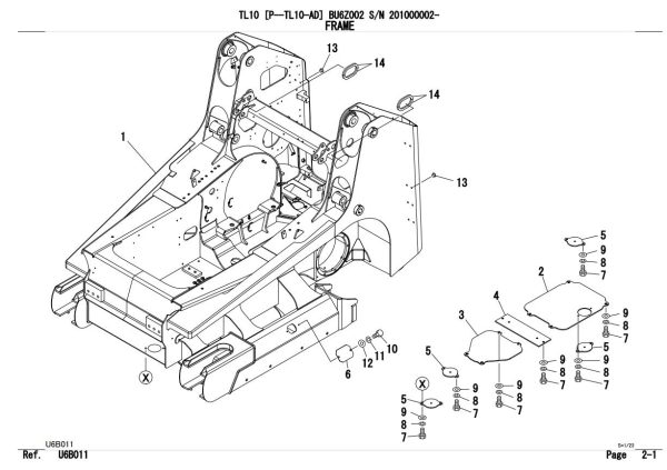 Takeuchi Loader TL8 TL10 TL12 Operators Parts Manual FR EN